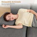 Advwin Sectiona Sofa 4-Seat Chenille Fabric 280cm (Pre-Order)