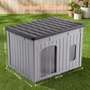 Advwin Weatherproof Plastic Dog House with Openable Roof