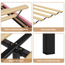 Advwin LED Velvet Bed Frame w/ Adjustable Headboard Double