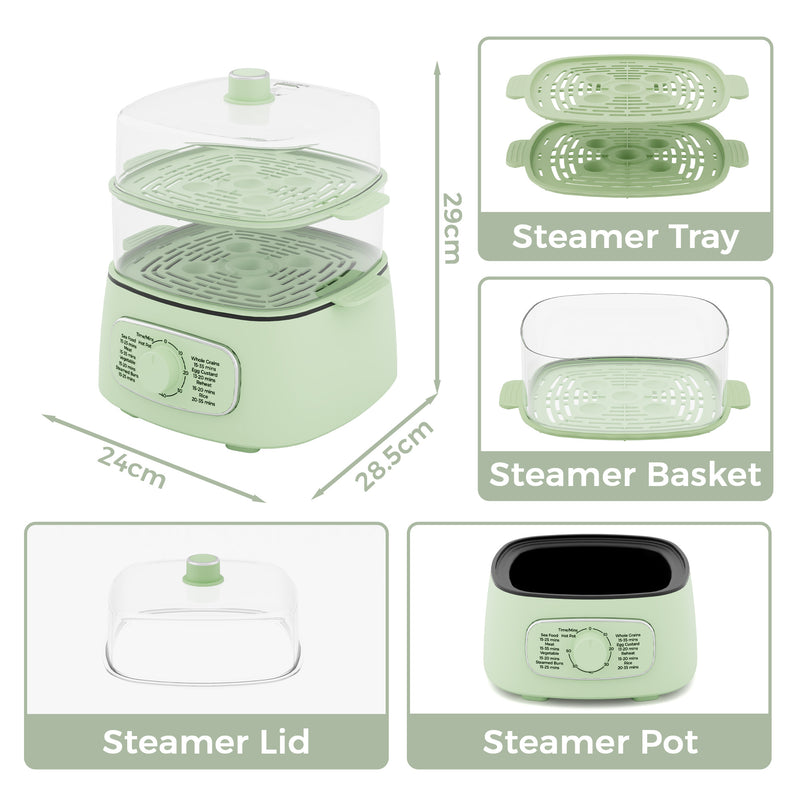 Advwin Electric Food Steamer 12L with 2 Steamer Trays