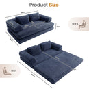 Advwin Folding Sofa Bed Convertible Floor Loveseat Sofa (Pre-Order)