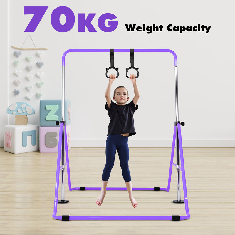 Advwin Kids Foldable Gymnastics Horizontal Bars