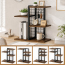 Advwin 4-Tier Wood Desktop Bookshelf w/ Adjustable Shelf