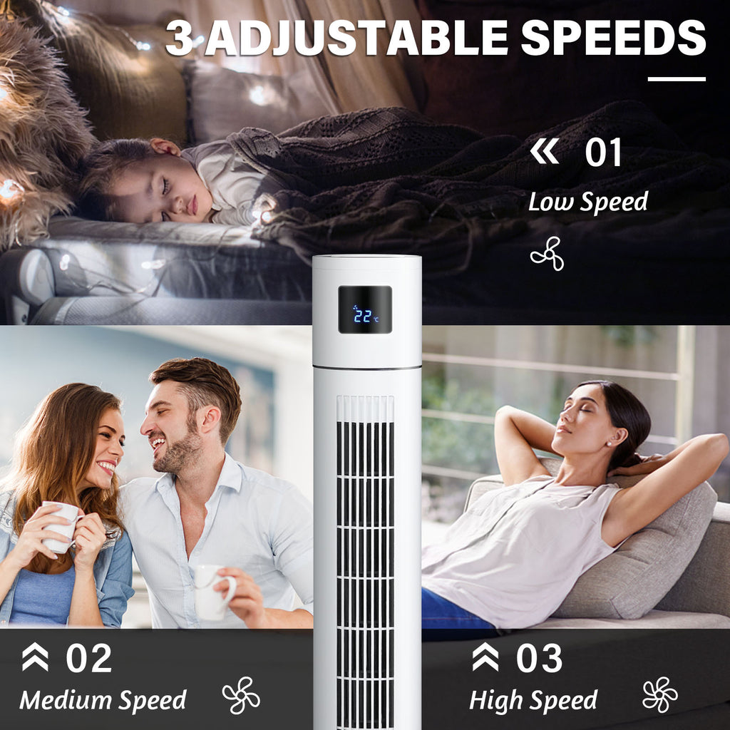 Advwin Fans Advwin Tower Fan Portable Oscillating Bladeless