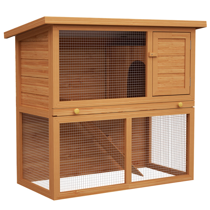 Advwin Wooden Pet Hutch Rabbit Cage House