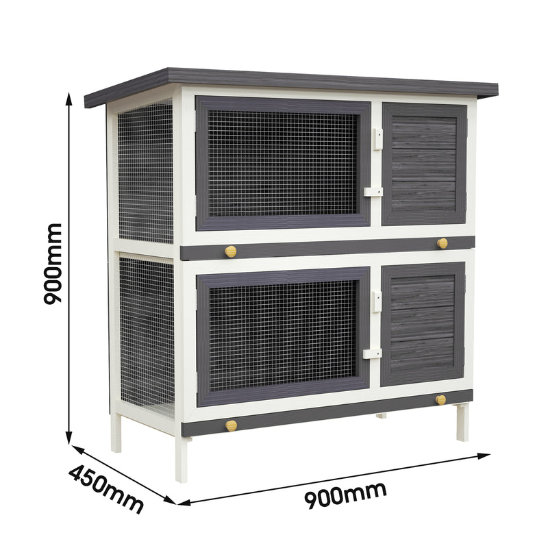 Advwin Wooden Pet Hutch Rabbit Cage House