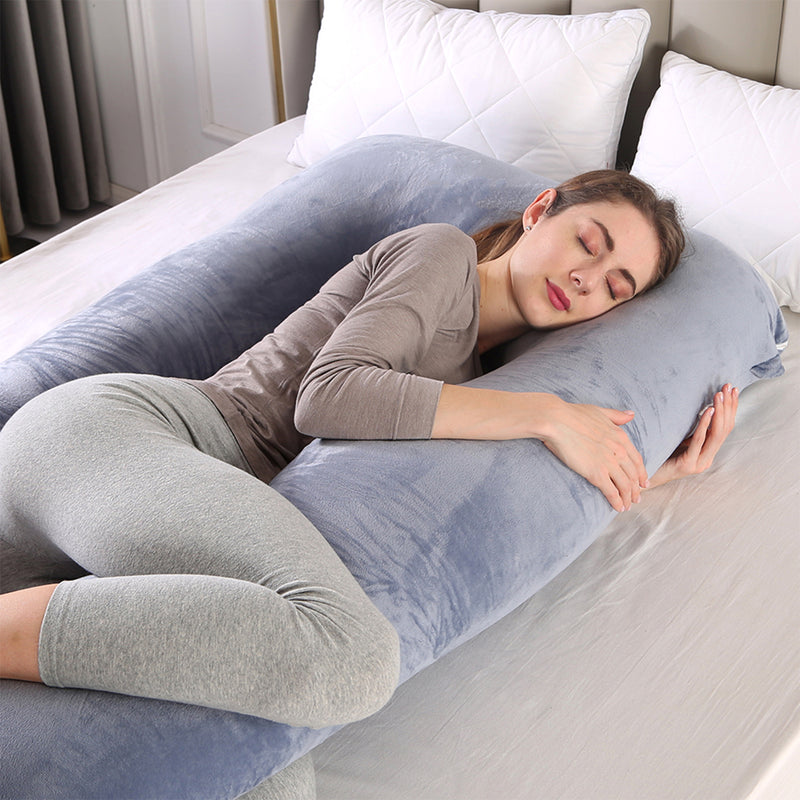 Advwin 55" U Shaped Pregnant Pillow Full Body Support