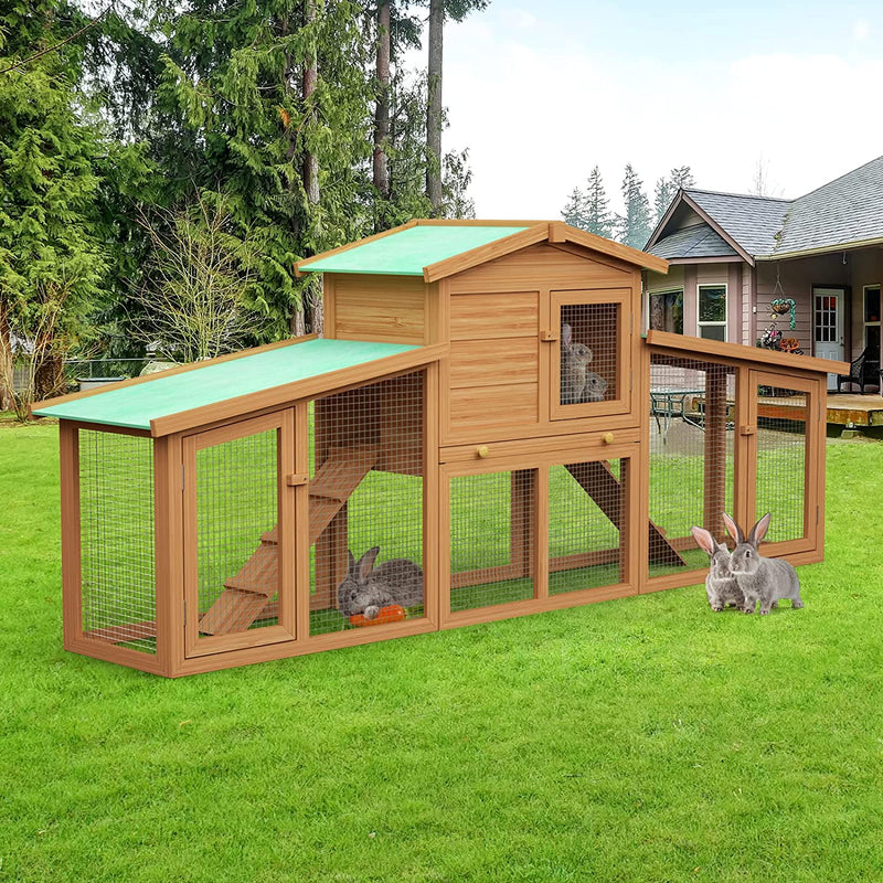 Advwin Rabbit Hutch Chicken Coop Level