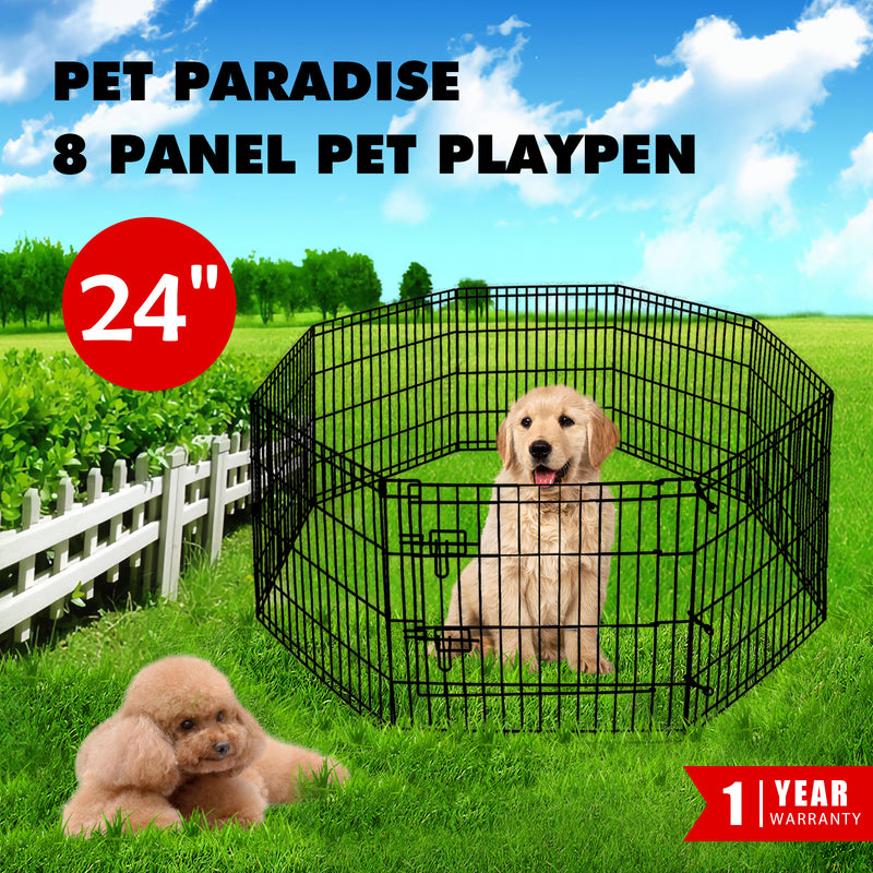 Advwin Pet Playpen Dog Dence Exercise Pen 8 Panel