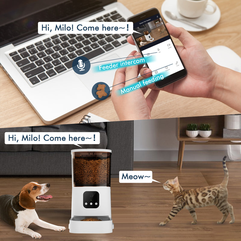 Advwin 6L Automatic Pet Feeder-APP Control & Camera