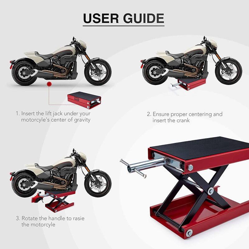 Advwin 1100lb Motorcycle Jack Scissors Lift