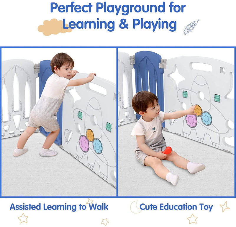 Advwin Kids Foldable Playpen Perfect Playground for Learning Playing