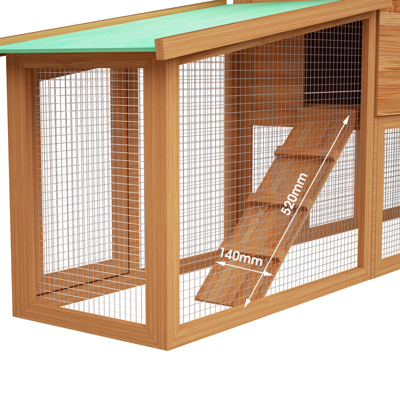 Advwin Rabbit Hutch Chicken Coop 2 Level