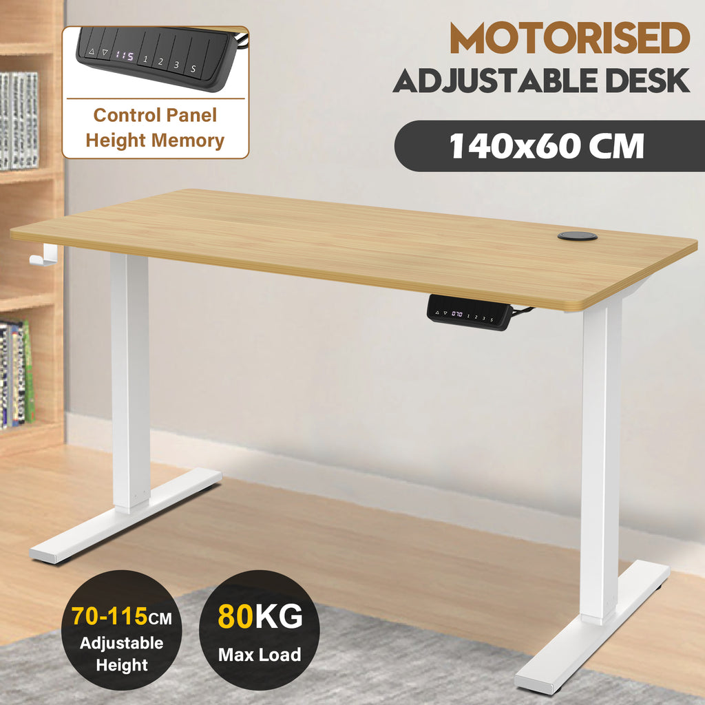 Advwin Adjustable Height Electric Standing Desk 140cm