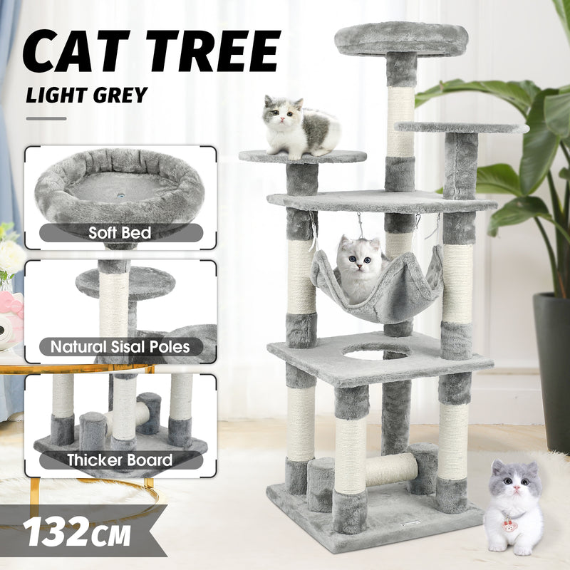 Advwin 132cm Multi-Level Cat Tree Stand
