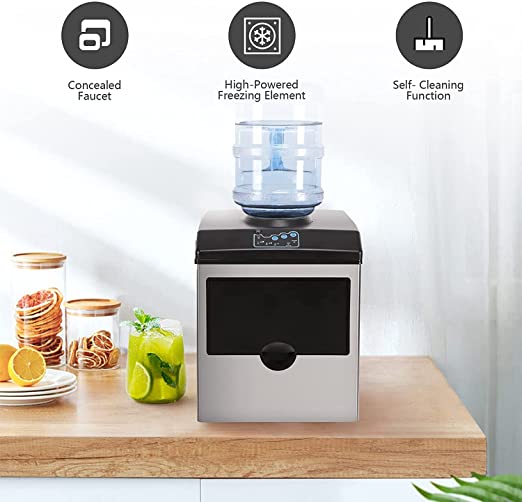 Advwin Countertop Water Dispenser Portable Ice Maker