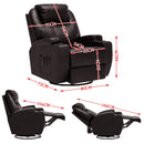 Advwin Recliner Massage Chair Sofa PU Leather