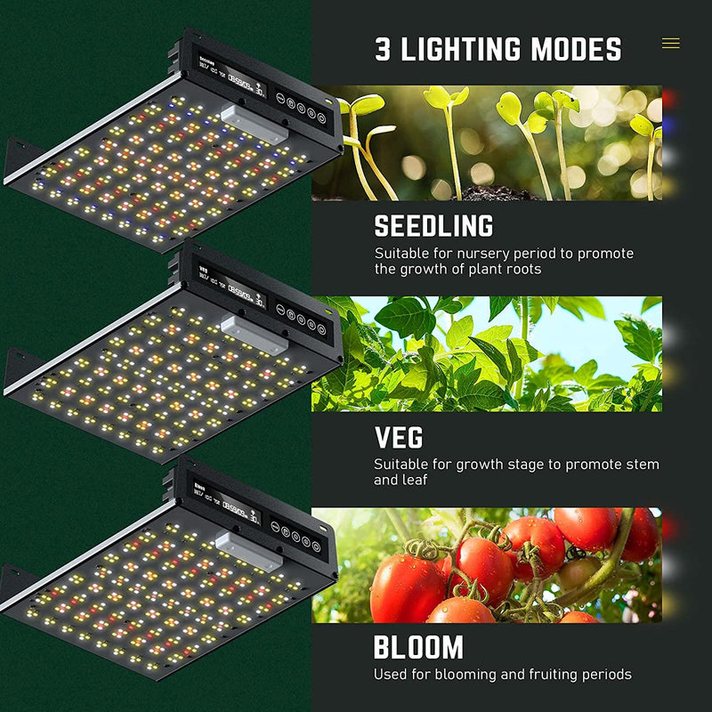 Advwin 150W LED Grow Light Full Spectrum Indoor 320pcs