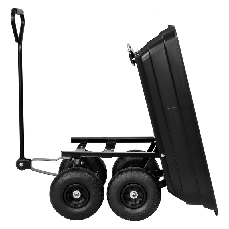 Advwin Garden Dump Cart with Steel Frame 250KG