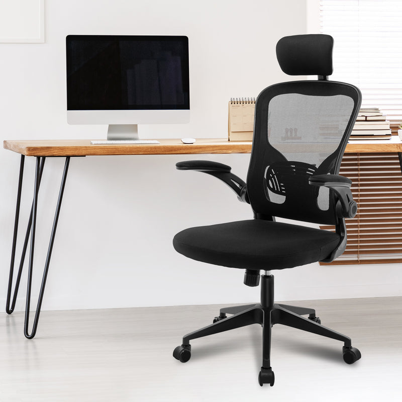 Advwin Mesh Office Chair Adjustable Height Black