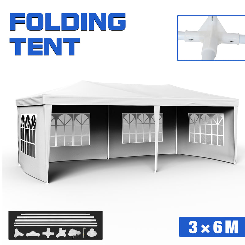 Advwin Tent 3x6m Gazebo with Wall 4 Wai Cloth