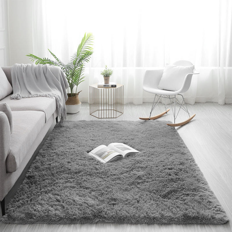 Advwin Non-Slip Shaggy Rugs Floor Rug Grey