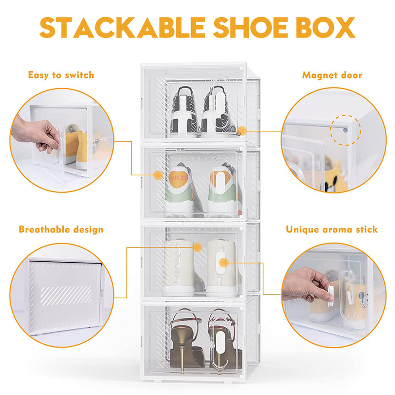 Aromatic Shoe Box Shoe Rack Storage 8/12/16PCS