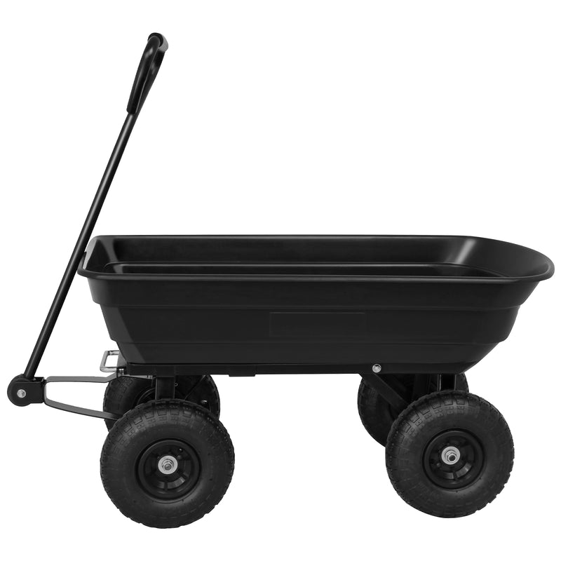 Advwin Garden Dump Cart with Steel Frame 250KG