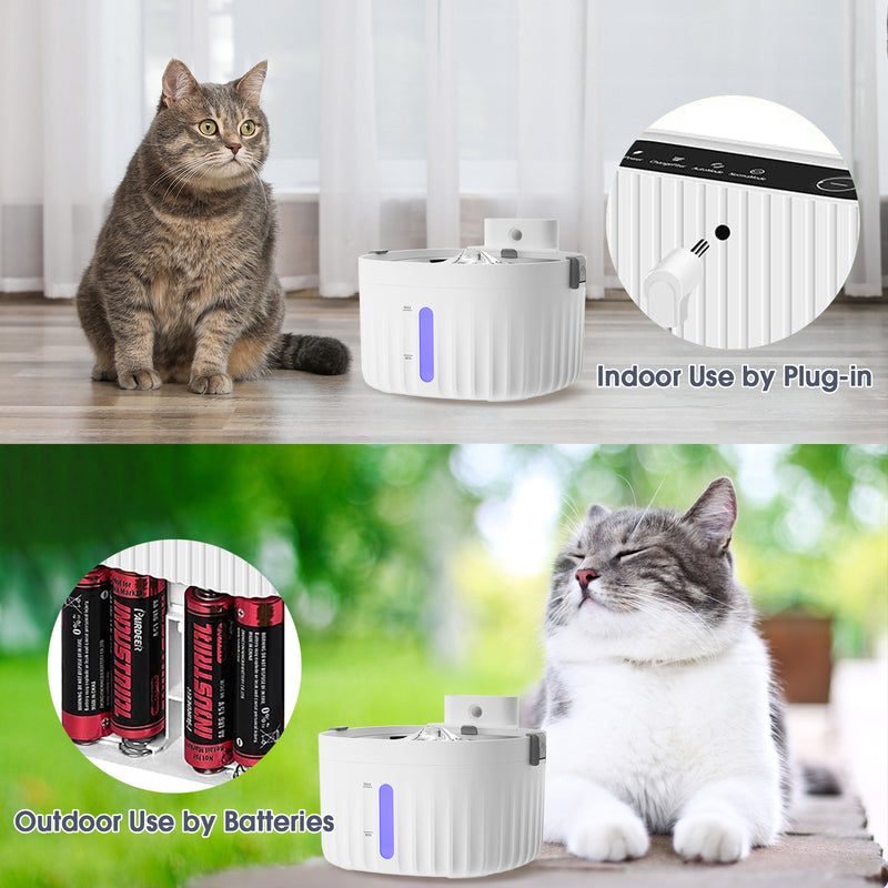 Outdoor cat water clearance fountain