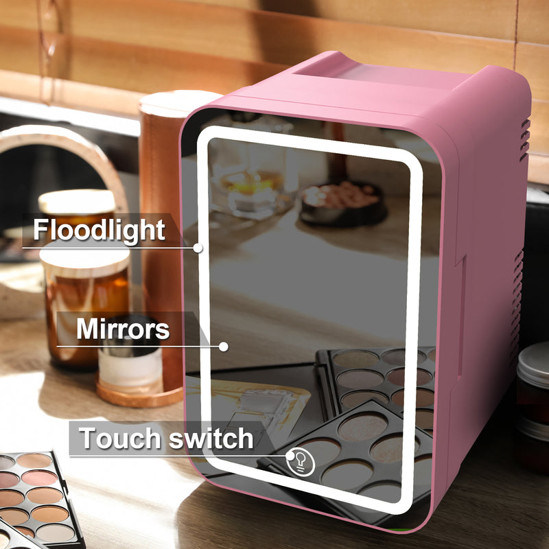 Advwin 8L Mini Makeup Fridge with LED