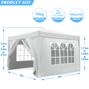 Advwin 3*3m Pop Up Canopy Tent with Side Walls