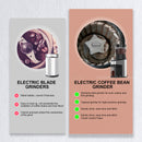 Advwin Burr Coffee Grinder French Press Filter