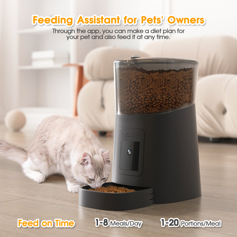 Advwin 1080P HD WiFi 6L Automatic Pet Feeder