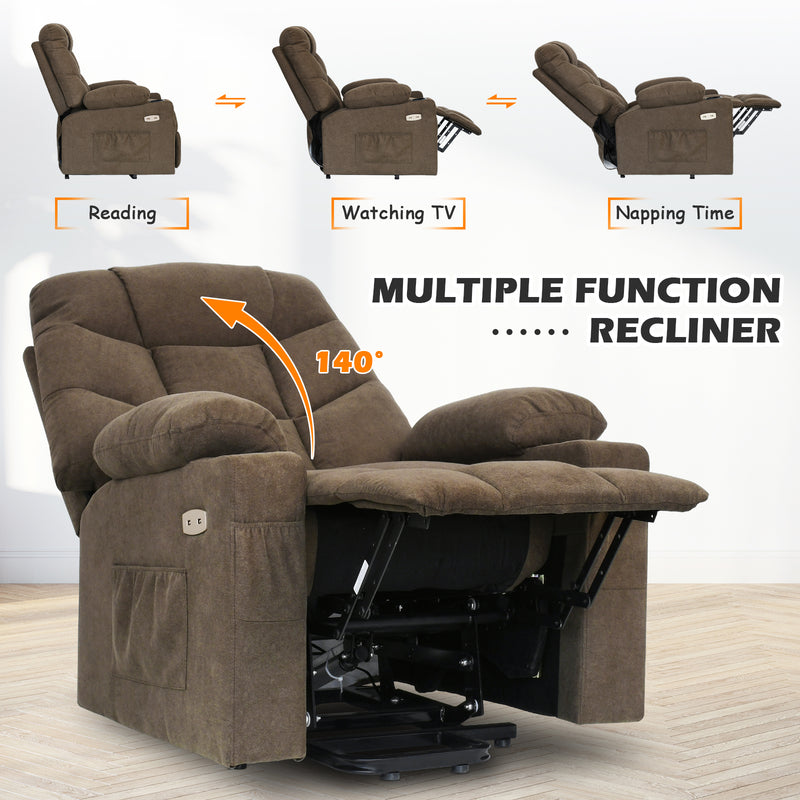 Advwin Recliner Chair 45-140 Degree tilt Brown