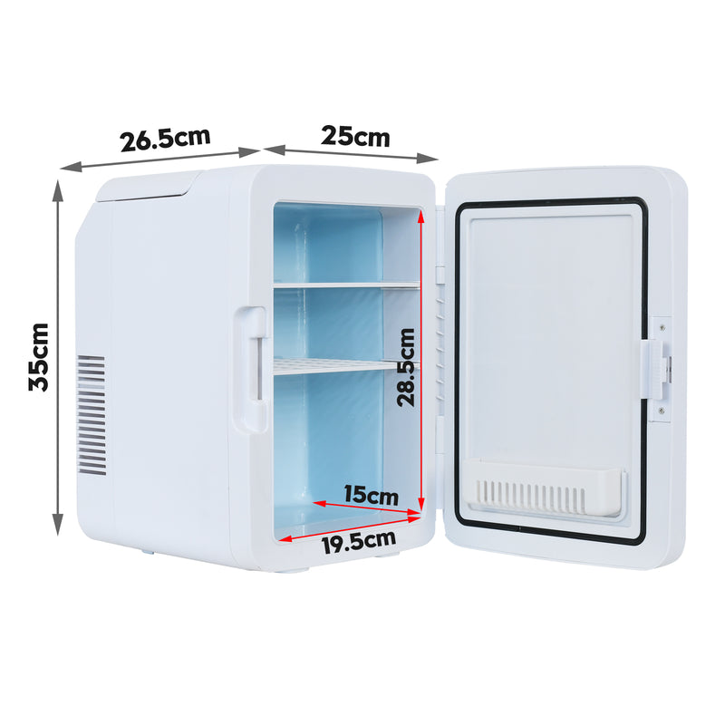 Advwin 12L Portable Mini Fridge Mirrored with LED