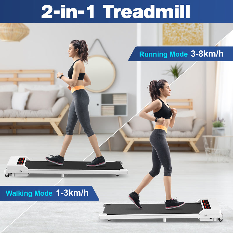 Advwin Walking Pad Treadmill Fitness White