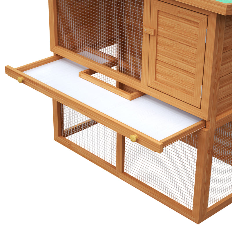 Advwin Wooden Pet Hutch Rabbit Cage House