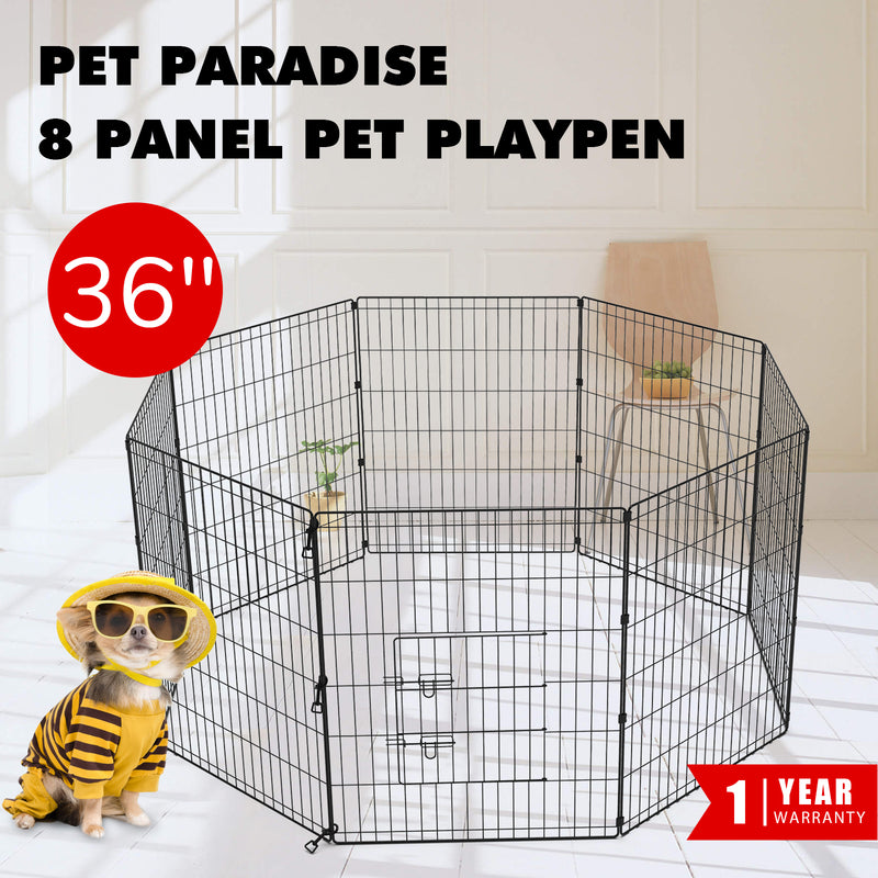 Advwin Pet Playpen Dog Dence Exercise Pen 8 Panel