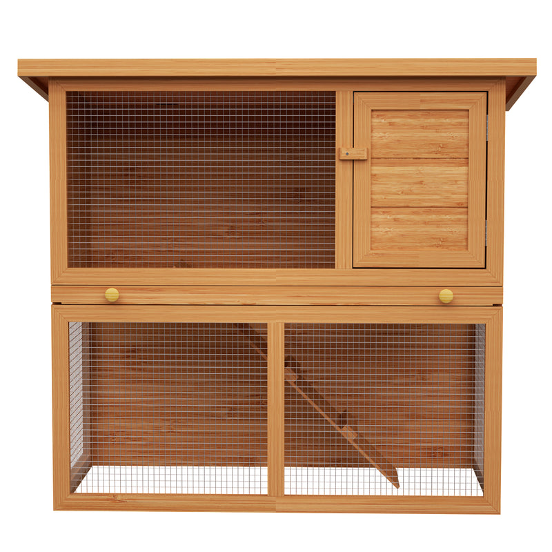 Advwin Wooden Pet Hutch Rabbit Cage House