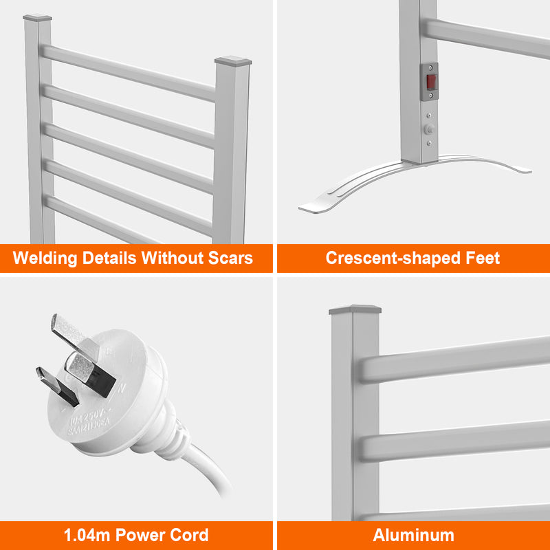 Advwin Electric Heated Towel Rail Wall Mounted & Standing