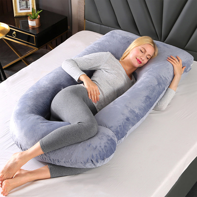 Advwin 55" J Shaped Pregnant Pillow Full Body Support