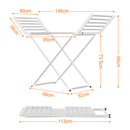 Advwin Electric Heated Towel Rail Foldable