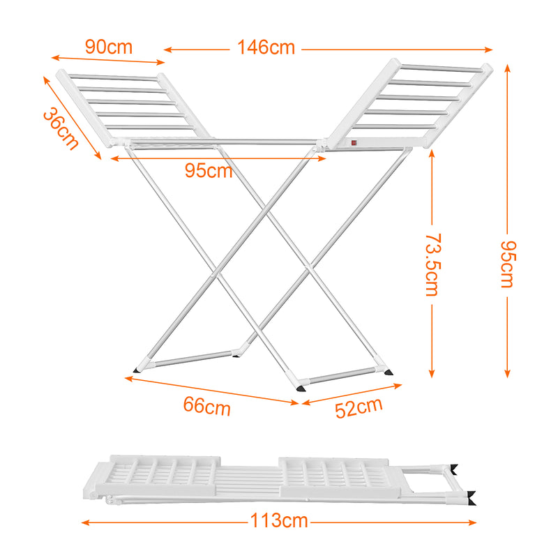 Advwin Electric Heated Towel Rail Foldable