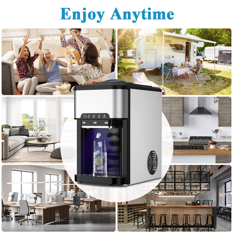 Advwin 3-In-1 Ice Maker Portable Water Dispenser