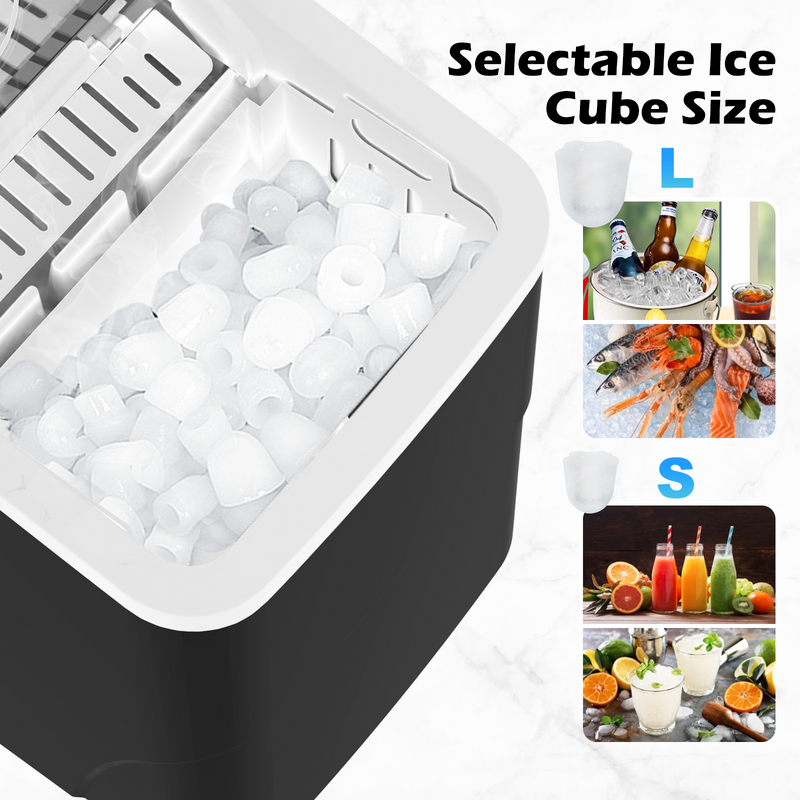 Advwin 2L 12KG Ice Makers Self-Cleaning Ice Machine