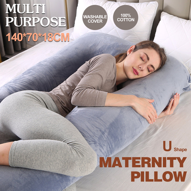 Advwin 53" U Shaped Full Body Support Pillow For Pregnant
