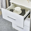 Advwin Bedside Table with 3 Drawers 66cm