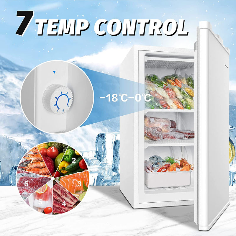 Advwin 88L Mini Upright Freezer Deep Freezer 100W