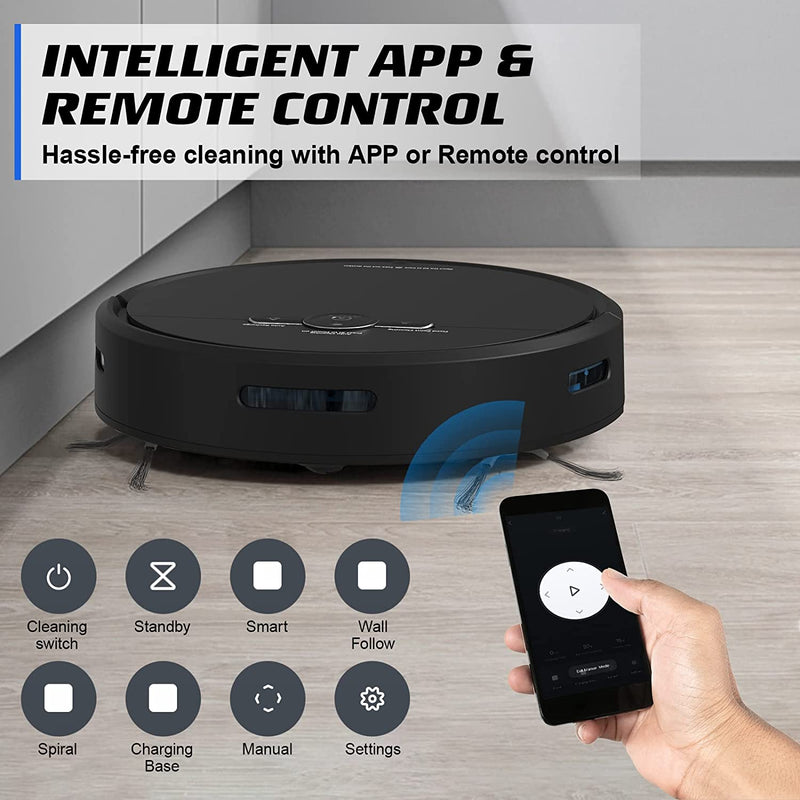 Advwin 2500Pa Robot Vacuum Cleaner 3-in-1