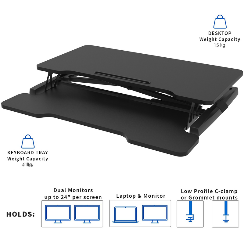 Advwin-Height-Adjustable-Standing-Desk-Sit-Stand-Dua-Monitor-and -Laptop-Converter-Riser-Tabletop-Workstation-Black-160204900